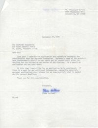 Letter from Cleveland Sellers to the Danforth Foundation, September 27, 1978