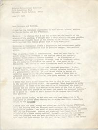 Letter from Cleveland Sellers to Goodman Correctional Institute, June 13, 1973