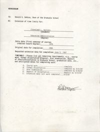 Memorandum to Donald V. DeRosa, June 5, 1987