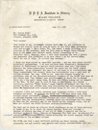 Letter August Meier to Julian Bond, June 17, 1966