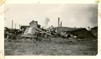 Wooden Building After the 1938 Tornado