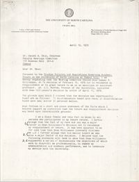Letter from Sonja H. Stone to Daniel A. Okun, April 19, 1979