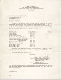 Letter from Abdul H. Elkordy to Cleveland Sellers, June 6, 1974