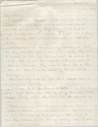 Letter from Cleveland Sellers to Pauline Taggert Sellers, June 20, 1965