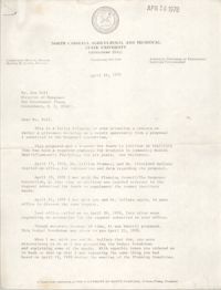 Letter from Hattye H. Liston to Ron Pell, April 25, 1978