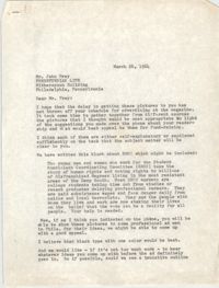 Letter from Mary E. King to John Frey, March 26, 1964