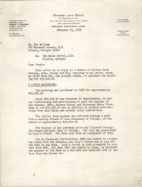 Letter from Howard Moore, Jr. to Fay Bellamy, February 23, 1976