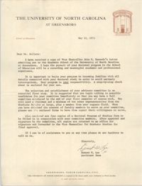 Letter from Ernest W. Lee to Cleveland Sellers, May 11, 1978