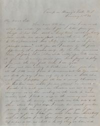 093. Samuel Wragg Ferguson to Fannie Ferguson -- January 21, 1858