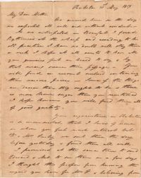 030. Nathaniel Heyward (II) to Mother-in-Law -- May 31, 1819