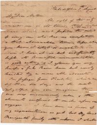 033. Nathaniel Heyward (II) to Mother -- August 7, 1819