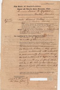 100. Bond of James B. Heyward obligated to Rawlins Lowndes -- March 27th, 1845