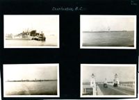 Charleston Scenes, Page 1 (front):  Charleston Harbor / Ashley River Bridge