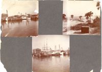 Charleston, Georgetown, and Flat Rock, Page 2 (front): Charleston Harbor / Beach Scene