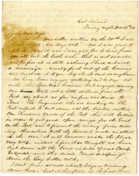 Letter from John R. Beaty to his wife Melvina, December 27, 1861