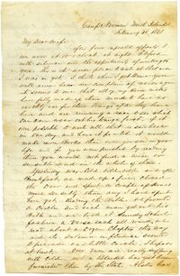Letter from John R. Beaty to his wife Melvina, February 18, 1861