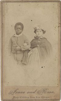 Isaac and Rosa, Slave Children From New Orleans