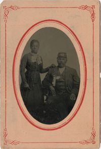 African American Woman and Union Army Solider