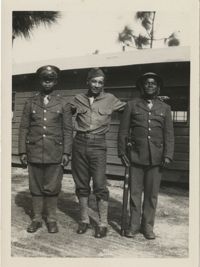 Photo of Three African American Soldiers