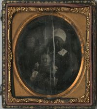 Cased Daguerreotype of an Unidentified African American Woman with a Child