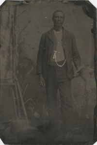 Tintype of an African American Man