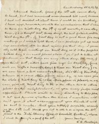 Correspondence between C.C. Burleigh and Charles Perry, 1849