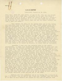 Letter from Armant Legendre, August 29, 1945