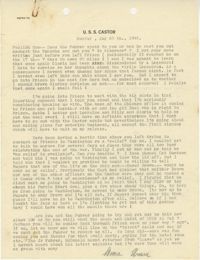 Letter from Armant Legendre, August 20, 1945