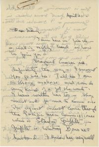 Letter 1 from Gertrude Sanford Legendre, April 20, 1945