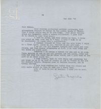 Letter from Gertrude Sanford Legendre, December 15, 1943