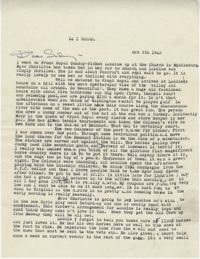 Letter from Gertrude Sanford Legendre, October 5, 1942