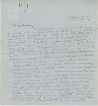 Letter from Gertrude Sanford Legendre, October 3, 1943