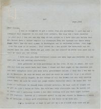 Letter from Gertrude Sanford Legendre, September 19, 1942