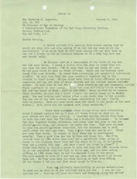 Letter from Sidney Jennings Legendre, January 6, 1945