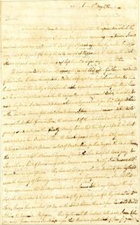 Letter from Thomas Farr to John Laurens