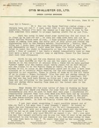 Letter from Armant Legendre, June 21, 1947