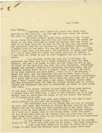 Letter from Gertrude Sanford Legendre, August 7, 1944