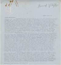 Letter from Gertrude Sanford Legendre, March 18, 1943