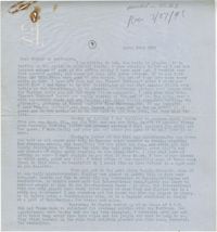 Letter from Gertrude Sanford Legendre, March 22, 1943