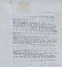 Letter from Gertrude Sanford Legendre, July 18, 1944