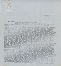 Letter from Gertrude Sanford Legendre, November 22, 1943