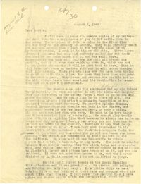 Letter 1 from Sidney Jennings Legendre, August 2, 1943