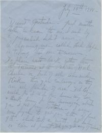 Letter from Jane Sanford Pansa, July 14, 1944