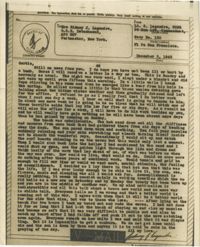 Letter from Sidney Jennings Legendre, December 5, 1943