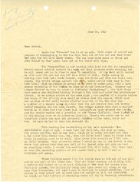 Letter from Sidney Jennings Legendre, June 25, 1943