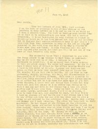 Letter from Sidney Jennings Legendre, June 23, 1943