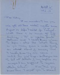 Letter from Gertrude Sanford Legendre, April 6, 1945