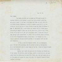 Letter from Gertrude Sanford Legendre, May 7, 1945