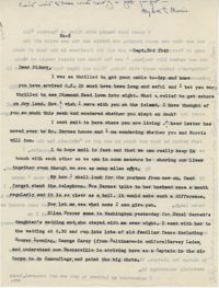 Letter from Gertrude Sanford Legendre, September 3, 1942