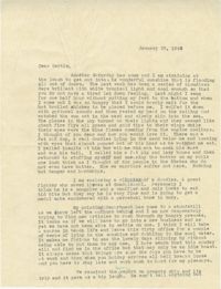 Letter from Sidney Jennings Legendre, January 23, 1943